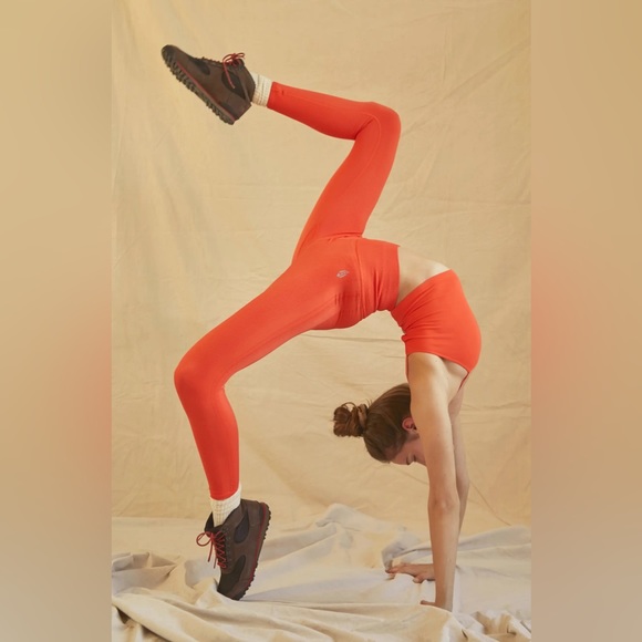 Free People Free Throw Leggings in Ripe Persimmon - Picture 2 of 5